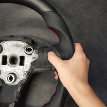 画像をギャラリービューアに読み込む, High Quality Matte Alcantara Carbon Fiber YOKE Steering Wheel For Tesla Model 3 Model Y 2017 2018 2019 2020 2021 Car Accessories