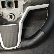 画像をギャラリービューアに読み込む, High Quality Matte Alcantara Carbon Fiber YOKE Steering Wheel For Tesla Model 3 Model Y 2017 2018 2019 2020 2021 Car Accessories