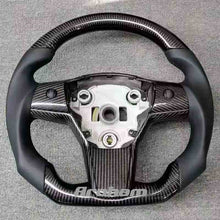 画像をギャラリービューアに読み込む, High Quality Matte Alcantara Carbon Fiber YOKE Steering Wheel For Tesla Model 3 Model Y 2017 2018 2019 2020 2021 Car Accessories