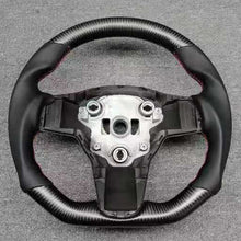 画像をギャラリービューアに読み込む, High Quality Matte Alcantara Carbon Fiber YOKE Steering Wheel For Tesla Model 3 Model Y 2017 2018 2019 2020 2021 Car Accessories