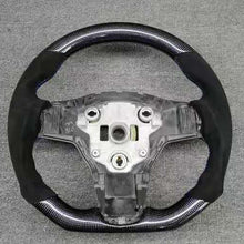 画像をギャラリービューアに読み込む, High Quality Matte Alcantara Carbon Fiber YOKE Steering Wheel For Tesla Model 3 Model Y 2017 2018 2019 2020 2021 Car Accessories