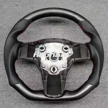 画像をギャラリービューアに読み込む, High Quality Matte Alcantara Carbon Fiber YOKE Steering Wheel For Tesla Model 3 Model Y 2017 2018 2019 2020 2021 Car Accessories