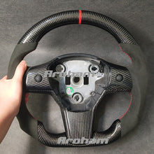 画像をギャラリービューアに読み込む, High Quality Matte Alcantara Carbon Fiber YOKE Steering Wheel For Tesla Model 3 Model Y 2017 2018 2019 2020 2021 Car Accessories