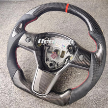 画像をギャラリービューアに読み込む, High Quality Matte Alcantara Carbon Fiber YOKE Steering Wheel For Tesla Model 3 Model Y 2017 2018 2019 2020 2021 Car Accessories