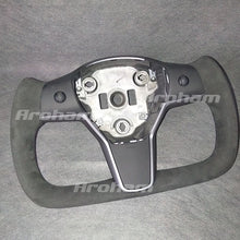 画像をギャラリービューアに読み込む, Yoke Steering Wheel No Heating Custom Carbon Fiber Or Full Leather For Tesla Model 3 Model Y 2017 2018 2019 2020 2021 2022 2023