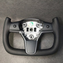 画像をギャラリービューアに読み込む, Yoke Steering Wheel No Heating Custom Carbon Fiber Or Full Leather For Tesla Model 3 Model Y 2017 2018 2019 2020 2021 2022 2023