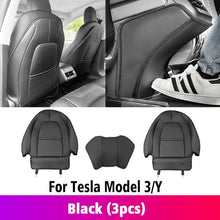 Load image into Gallery viewer, For Tesla Model 3 model Y Seat Back Car Anti Kick Pad Protector Interior Child Anti Dirty Leather Styling Accessories Decoration