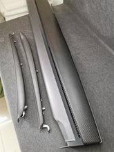 Charger l'image dans la galerie, Real Carbon Fiber Interior For Tesla Model 3 Model Y Center Console Dashboard Door Trim Strip Front 2017-2020 2021 2022 2023Only For Left Drive