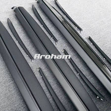 Charger l'image dans la galerie, Real Carbon Fiber Interior For Tesla Model 3 Model Y Center Console Dashboard Door Trim Strip Front 2017-2020 2021 2022 2023Only For Left Drive