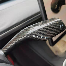Cargar imagen en el visor de la galería, Real Carbon Fiber Wiper Shift Shifter Bar Cover Trim For Tesla Model 3 Model Y Interior Car Steering Wheel Accessories