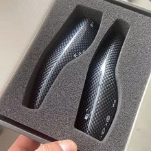 Cargar imagen en el visor de la galería, Real Carbon Fiber Wiper Shift Shifter Bar Cover Trim For Tesla Model 3 Model Y Interior Car Steering Wheel Accessories