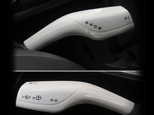 Cargar imagen en el visor de la galería, Real Carbon Fiber Wiper Shift Shifter Bar Cover Trim For Tesla Model 3 Model Y Interior Car Steering Wheel Accessories