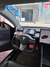 Load image into Gallery viewer, For Tesla High-end custom style steering wheel YOKE steering wheel carbon brazing dimensional steering wheel model3/modely
