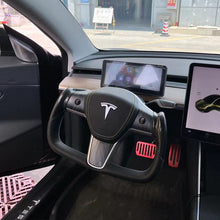 Load image into Gallery viewer, For Tesla High-end custom style steering wheel YOKE steering wheel carbon brazing dimensional steering wheel model3/modely