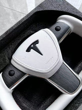 Load image into Gallery viewer, For Tesla High-end custom style steering wheel YOKE steering wheel carbon brazing dimensional steering wheel model3/modely
