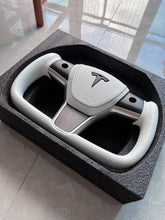 Load image into Gallery viewer, For Tesla High-end custom style steering wheel YOKE steering wheel carbon brazing dimensional steering wheel model3/modely