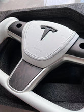 Load image into Gallery viewer, For Tesla High-end custom style steering wheel YOKE steering wheel carbon brazing dimensional steering wheel model3/modely