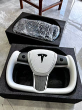 Load image into Gallery viewer, For Tesla High-end custom style steering wheel YOKE steering wheel carbon brazing dimensional steering wheel model3/modely