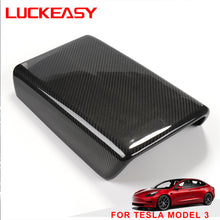 Cargar imagen en el visor de la galería, For Tesla Model 3 interior modification accessories model3 Model Y 2017-2023 central control real carbon fiber armrest box cover