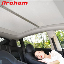 画像をギャラリービューアに読み込む, Aroham For Tesla Model Y 2020 2021 2022 2023 Summer Panoramic Roof Sunshade Sun Protection and Heat Insulation Stretchable