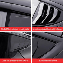 Load image into Gallery viewer, 2PCS Car Rear Window Triangle Sticker Exterior Carbon Fiber Sticker Shutter Decoration For Tesla Model 3/Y Modified Accessrories
