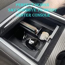Cargar imagen en el visor de la galería, Aroham 3PCS Center Console Organizer Tray Hidden Cubby Drawer Storage Box ABS Material For Tesla Model 3 Model Y 2021 2022 2023
