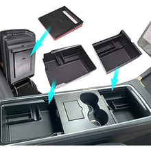 Charger l&#39;image dans la galerie, Aroham 3PCS Center Console Organizer Tray Hidden Cubby Drawer Storage Box ABS Material For Tesla Model 3 Model Y 2021 2022 2023
