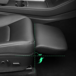 Aroham Automatic For Tesla Model Y Model3 2017-2022 Co-pilot Leg Rest Extension Mat Seat Leather Soft Foot Support Leg Knee Pad