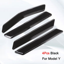 Charger l&#39;image dans la galerie, Aroham For Tesla Model 3 Y 4Pcs Car Door Anti Collision Protector Bar Stickers Side Edge Guards Cover Protection Strip
