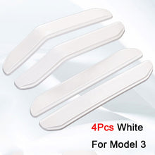 Charger l&#39;image dans la galerie, Aroham For Tesla Model 3 Y 4Pcs Car Door Anti Collision Protector Bar Stickers Side Edge Guards Cover Protection Strip

