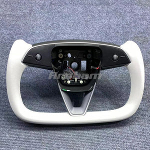 Aroham Yoke Steering Wheel For Tesla Model 3 HIGHLAND 2024 M3 Accept customization