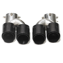 Charger l&#39;image dans la galerie, 1 Pair Car Exhaust Pipe Carbon Fiber Exhaust Tip For BMW G20 G21 M340i 2019 2020 Muffler Tip Tailpipe MPE Exhaust System
