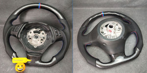 100% Real Carbon Fiber Steering Wheel For BMW E90 320 318i 320i 325i 330i 320d X1 328xi 2007