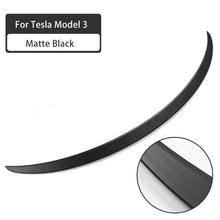 Carica l&#39;immagine nel visualizzatore di Gallery, For Tesla Model Y/ Model 3 Spoiler Carbon Type Performance Carbon Fiber Rear Trunk Lip Carbon Fiber ABS Wing Car Styling
