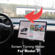 Carica l&#39;immagine nel visualizzatore di Gallery, SR1000 Center Navigation Screen Rotation Mount Holder For Tesla Model 3 Y Car Modification Rotator
