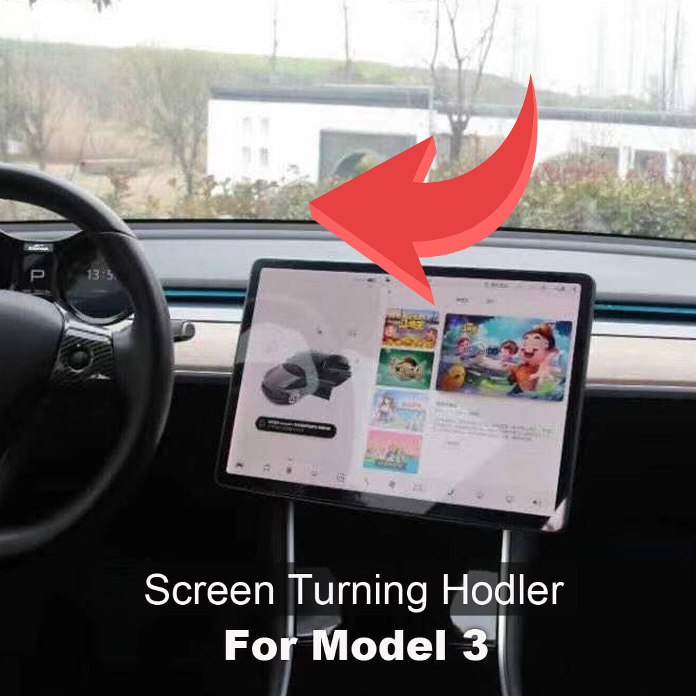 SR1000 Center Navigation Screen Rotation Mount Holder For Tesla Model 3 Y Car Modification Rotator