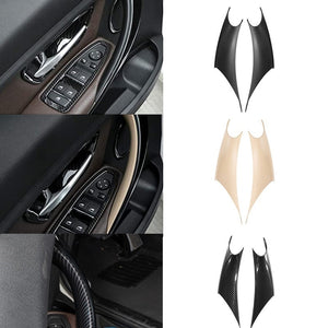2pcs ABS Interior Door Handle Pull Protective Cover For BMW 3 4 Series F30 F35 2012 2013 2014 2015 2016 2017 2018