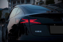 Cargar imagen en el visor de la galería, Free SHIPPING Aroham LED Tail Light Taillight Assembly For Tesla Model 3 Model Y 2016 2017 2018 2019 2020 2021 2022 2023Streamer Taillight x-men design style
