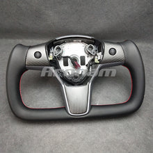 Cargar imagen en el visor de la galería, Hot Sale Yoke Steering Wheel For Tesla Model 3 Model Y 2017 2018 2019 2020 2021 2022 2023 Heating Or no Hetaing Aroham Steering Wheel
