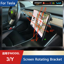 Carica l&#39;immagine nel visualizzatore di Gallery, Aroham Central Control Navigation Touch Screen Rotation Support Angle Adjustment Artifact For Tesla Model 3 Y Modification Rotator
