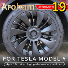 Load image into Gallery viewer, For Japan 19-Inch Whirlwind Uberturbine Hubcap for Tesla Model Y 18 INCH MODEL 3 2017 2018 2019 2020 2021 2022 2023 Wheel Cap Replacement Automobile Cover Accessories
