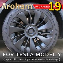 Load image into Gallery viewer, 4PCS for Tesla Model Y Hub Cap uberturbine Performance Replacement Wheel Cap 19 Inch Automobile Hubcap Full Cover Accessories 2020 2021 2022 2023
