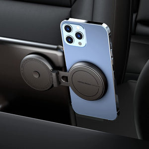 Car Phone Holder Mount for Tesla Model 3/X/Y/S, Marnana Invisible Magnetic Phone Mount for car, Foldaway Car Mount Phone Holder for MagSafe Design Compatible with iPhone Samsung Cell Phones - Black