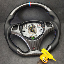 Charger l&#39;image dans la galerie, Aroham Carbon Fiber Steering Wheel With Smooth Leather For BMW M Sport M3 E90 E91 E92 E93 E87 E81 E82 E88 3 Series 2005-2017
