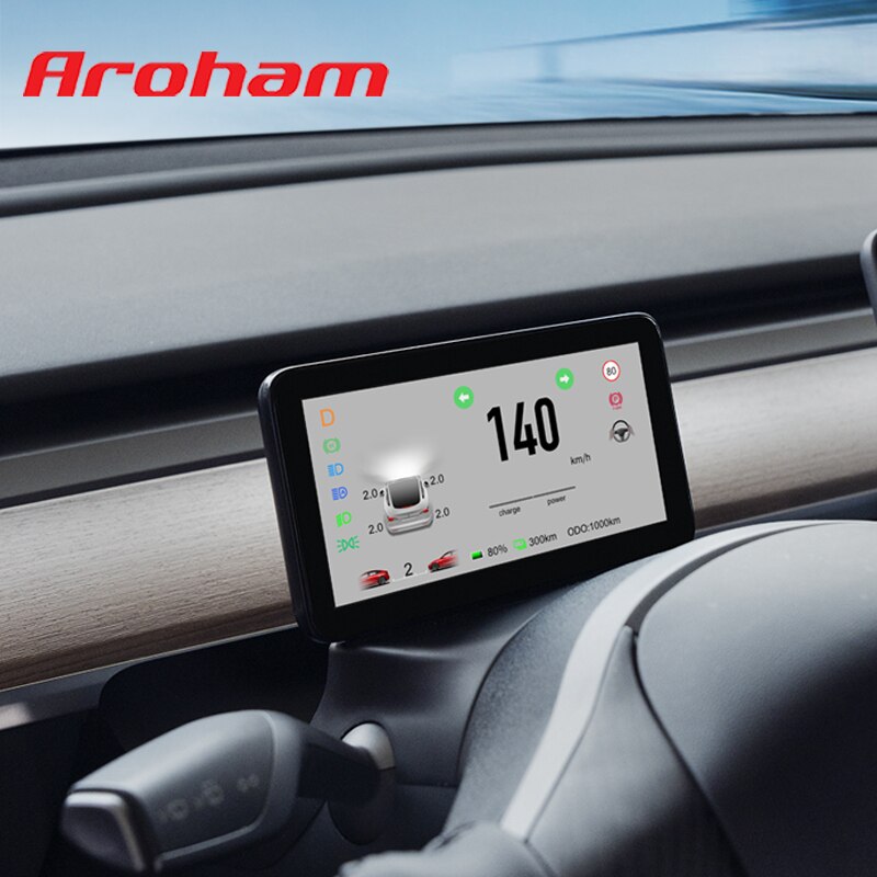 Aroham 5.5'' Screen Instrument Dashboard HUD Cluster HD LCD Meter Spe