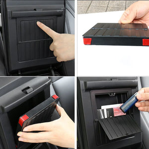 Aroham Car Armrest Holder Box Center Console Organizer Armrest Hidden Storage Box For Tesla Model 3 Model Y Accessories