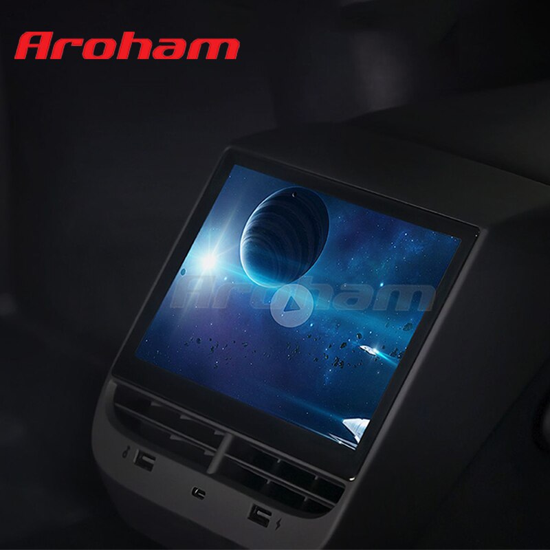 Aroham Car Rear Row Intelligent Entertainment Control System LCD Screen For Tesla Model 3 Model Y Modification Accessories