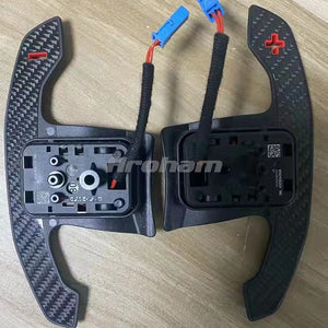 Real Carbon Fiber Steering Wheel Shifter Paddle For BMW G20 G30 G01 G05 F22 F30 1 2 3 4 5 6 7 Series Gear Paddles