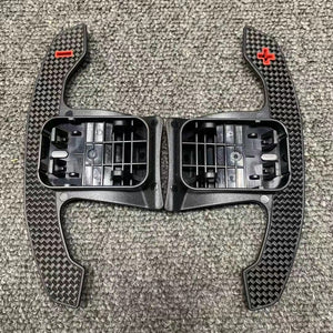 Real Carbon Fiber Steering Wheel Shifter Paddle For BMW G20 G30 G01 G05 F22 F30 1 2 3 4 5 6 7 Series Gear Paddles