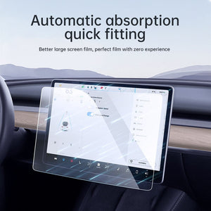 Aroham For Tesla Model 3 Model Y 2021 2022 2023 Tempered Glass Screen Protector Car Accessories